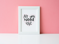 All You Need Is Love Valentine's Day Home Wall Decor Print