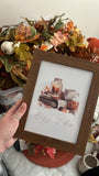 Watercolour Cosy Vibes Autumn 2023 Seasonal Wall Home Decor Print