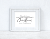 Maybe Christmas Seasonal Wall Home Decor Print