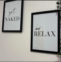 Get Naked Original Bathroom Wall Decor Print