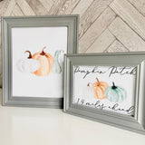 Watercolour Pumpkin Trio Set New Autumn 2021 Seasonal Wall Home Decor Print