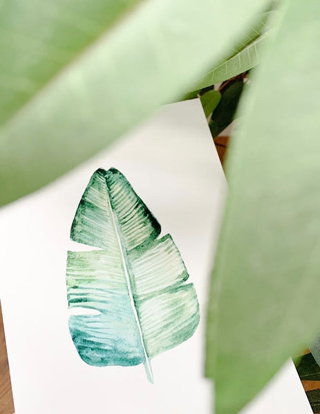 Tropical Summer Leaf 2 Summer Seasonal Wall Home Decor Print